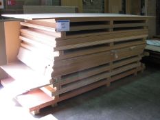 Stack of various sheet timber