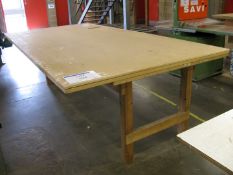 Timber framed work bench