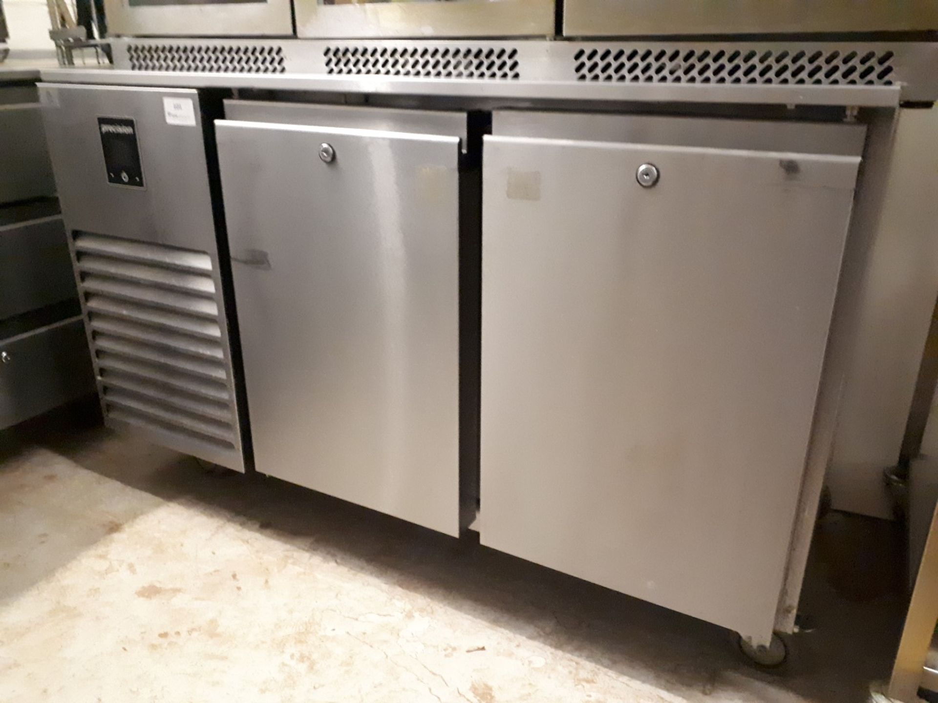Precision MCU 211 Stainless Steel Two Door Counter Fridge - Image 2 of 4