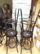 (4) Bentwood Bar Stools