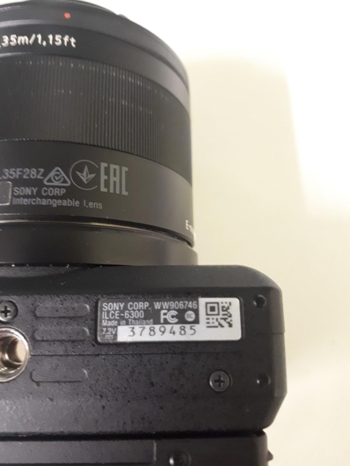 Sony Alpha A6300 4K Mirrorless Digital Camera - Image 3 of 15