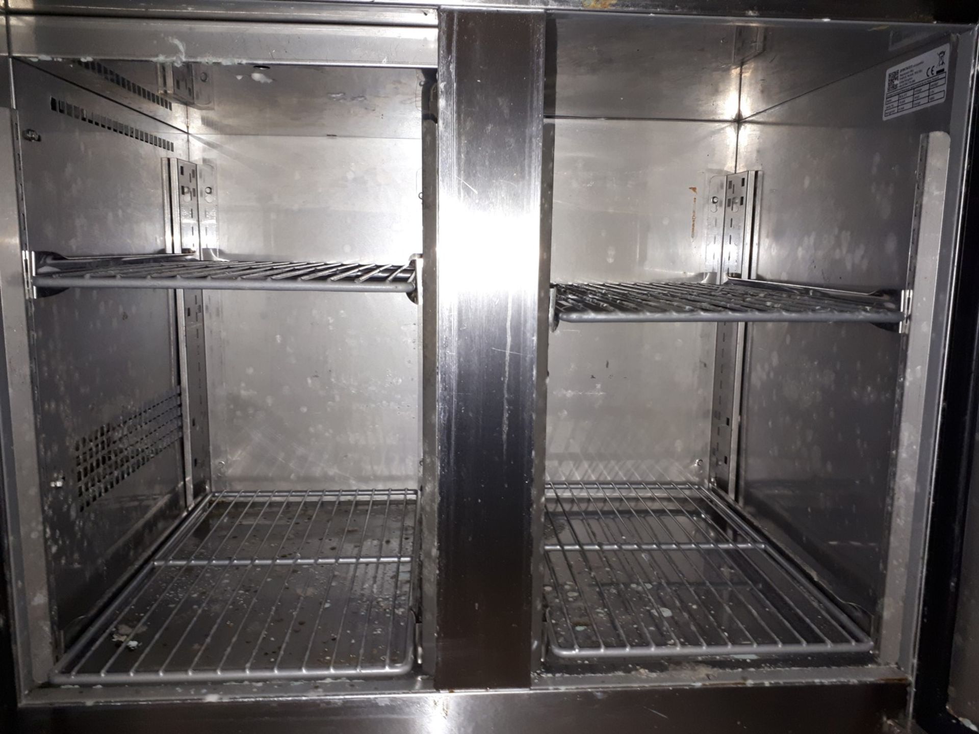 Precision MCU 211 Stainless Steel Two Door Counter Fridge - Image 3 of 4