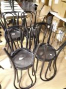 (4) Bentwood Café Chairs