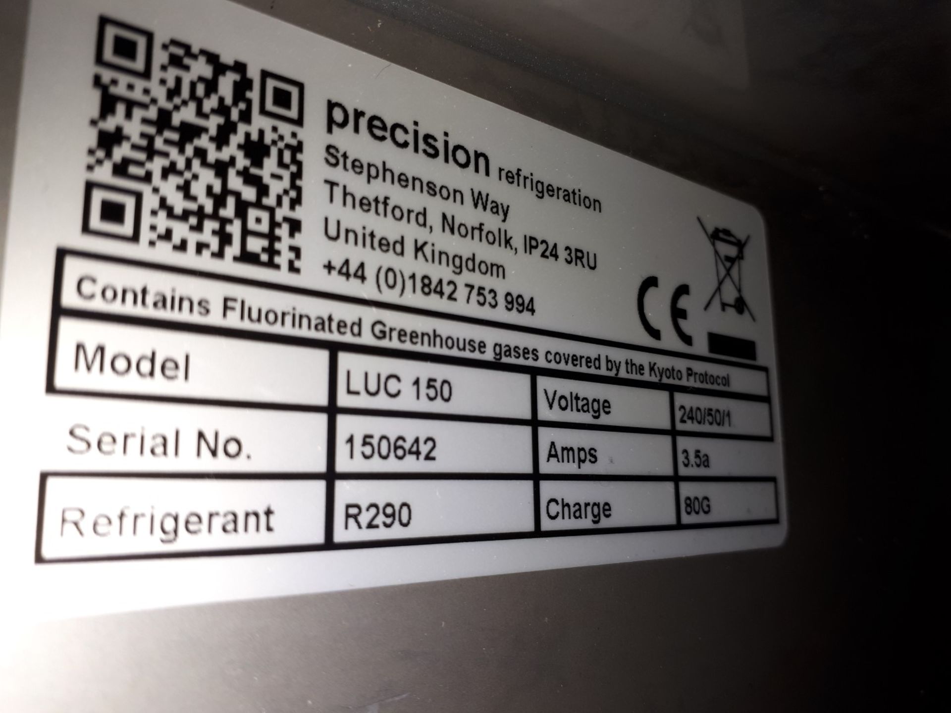 Precision LUC 150 Undercounter Stainless Steel Freezer - Image 4 of 4