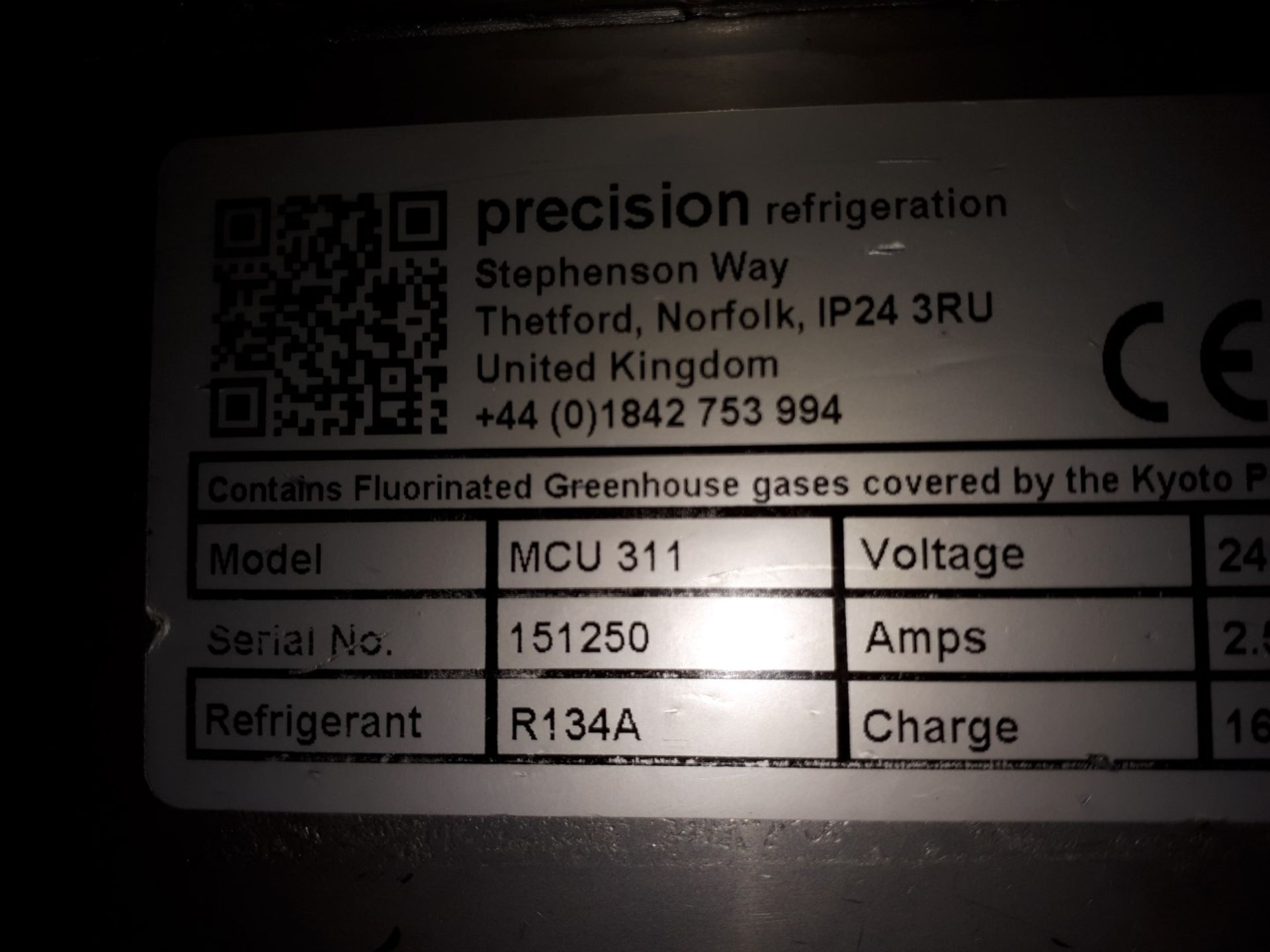 Precision MCU 311 Stainless Steel Three Door Counter Fridge - Image 5 of 5