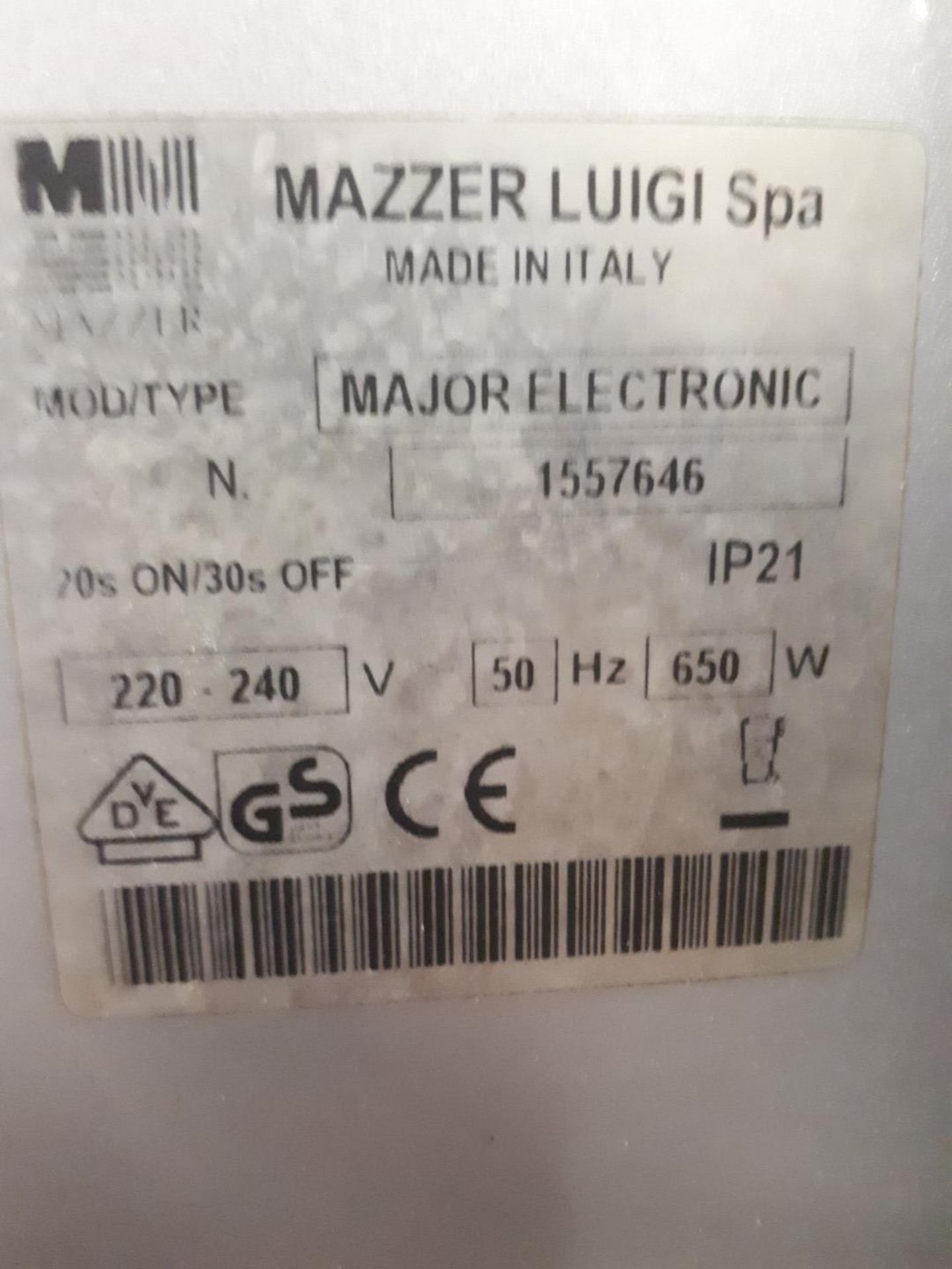 Mazzer Luigi Spa Major Electronic On-Demand Coffee Grinder - Image 3 of 3