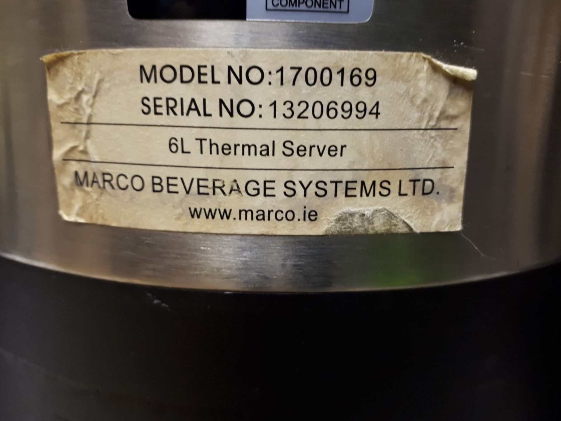 (3) Marco 1700169 6 Ltr Thermal Servers - Image 3 of 3