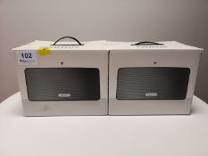 Two Sonos Play:3 Bluetooth Speaker