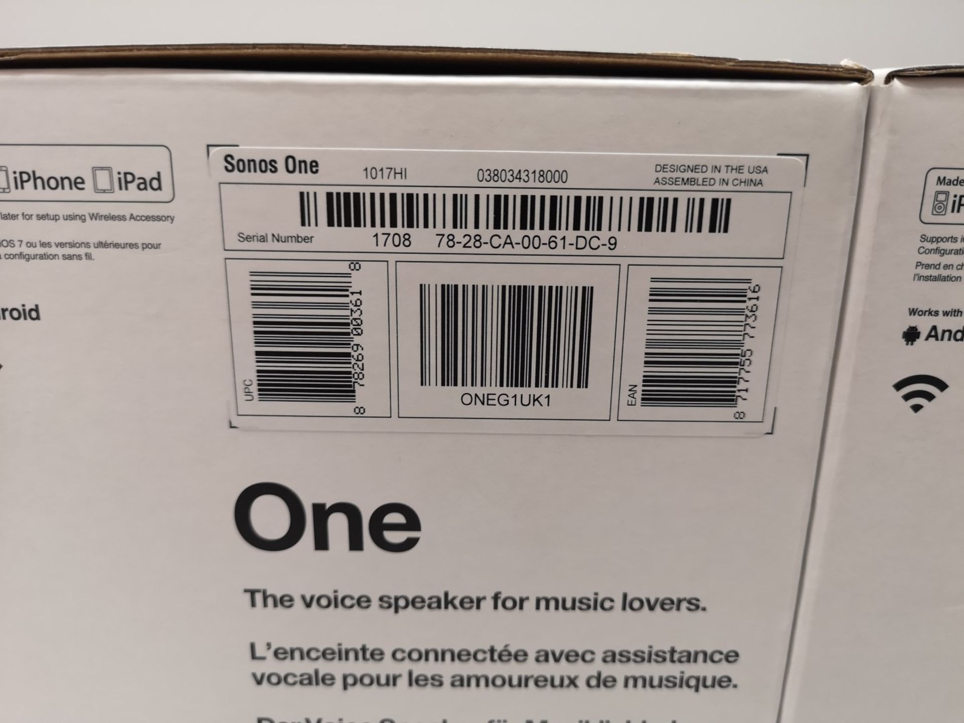 Two Sonos One Bluetooth Speaker - Image 5 of 7