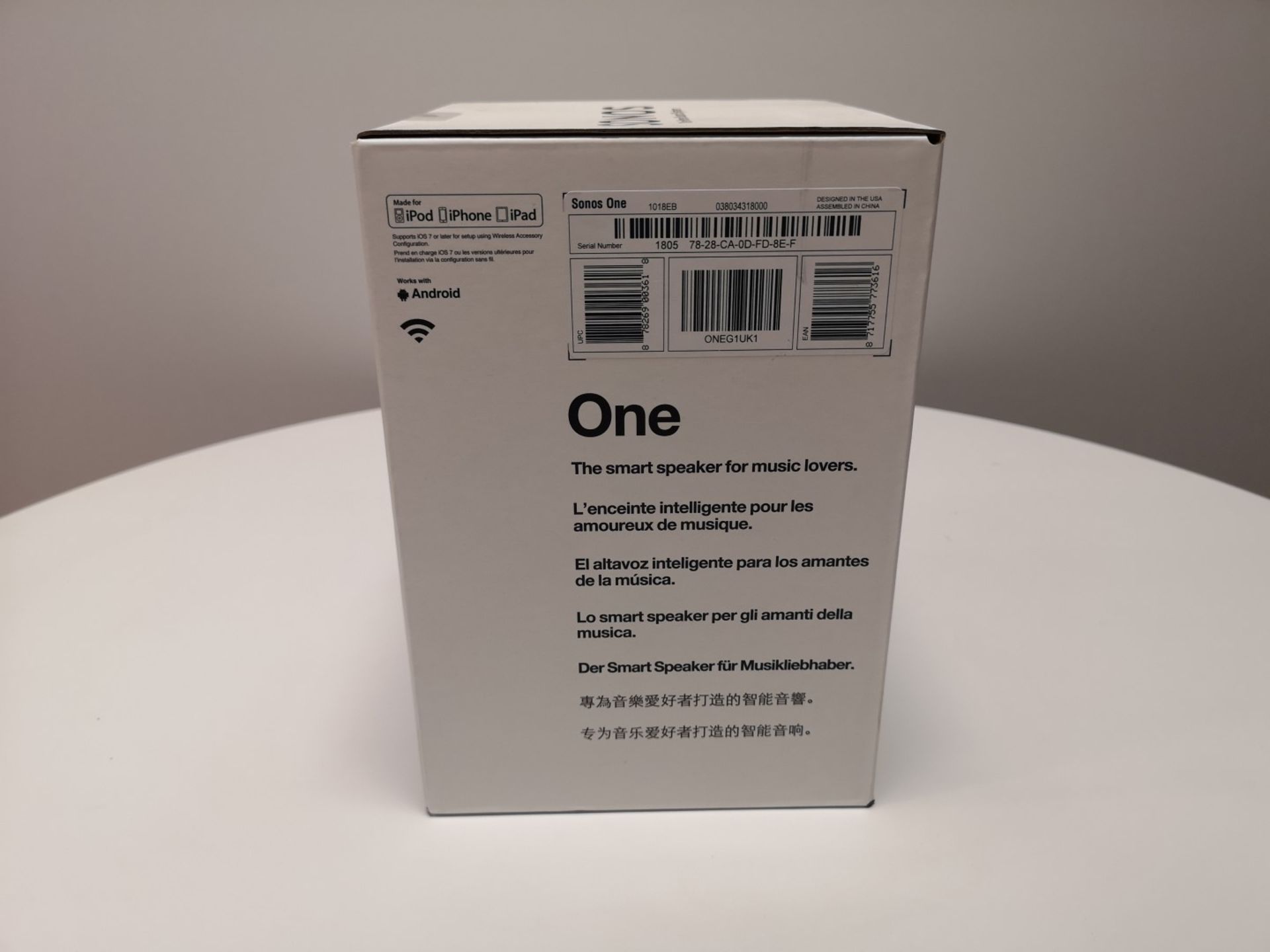 Sonos One Bluetooth Speaker - Image 3 of 4