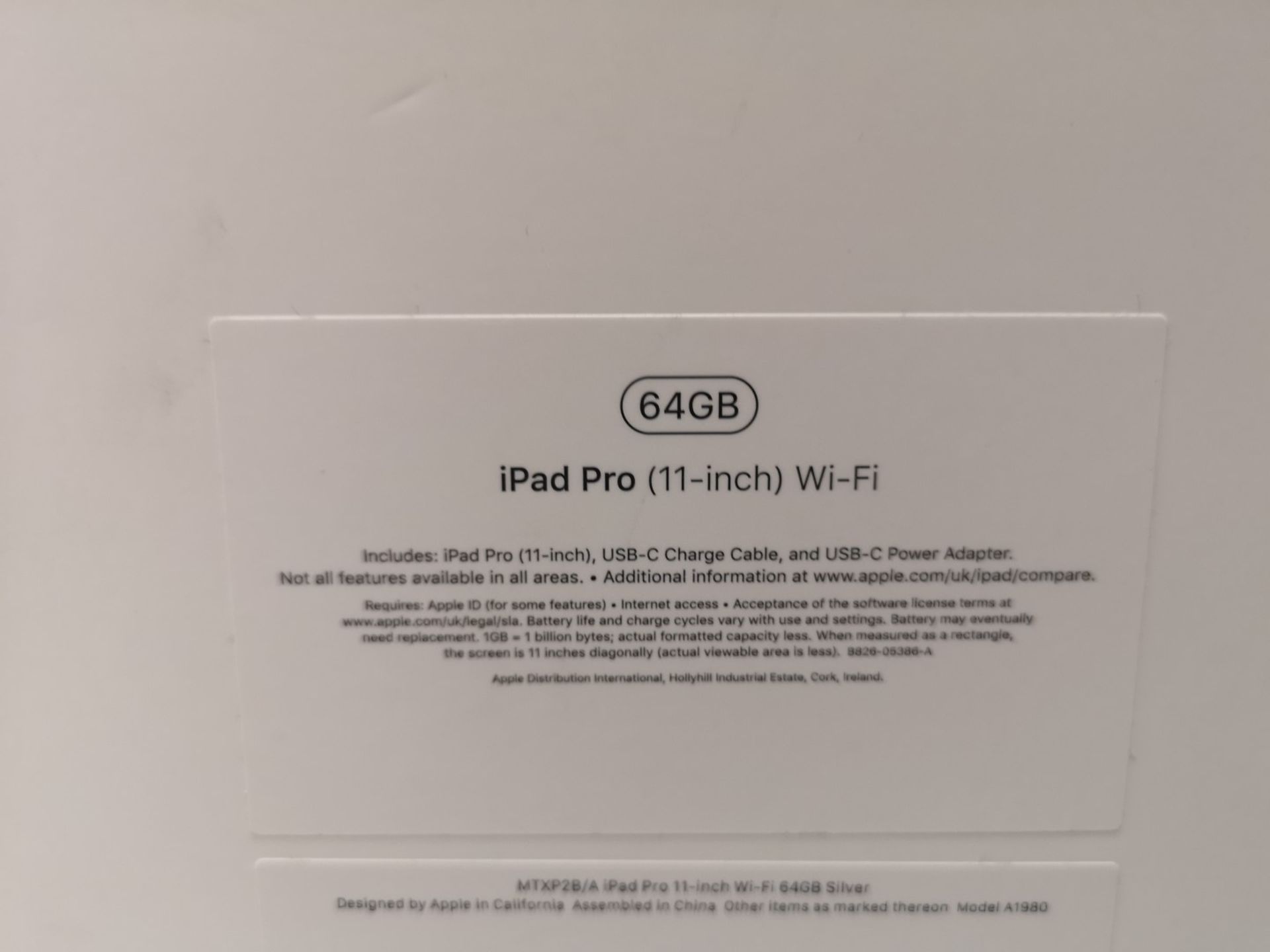 Apple iPad Pro 11" 64GB with Retina Display (Wi-Fi Only, Ex-Demo) - Image 6 of 7