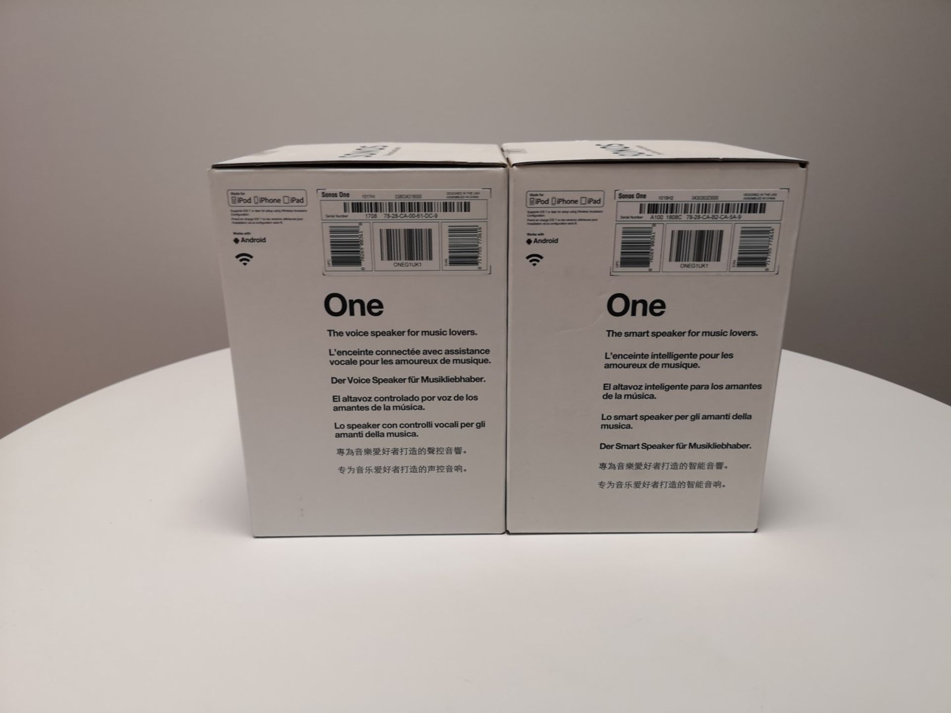 Two Sonos One Bluetooth Speaker - Image 4 of 7