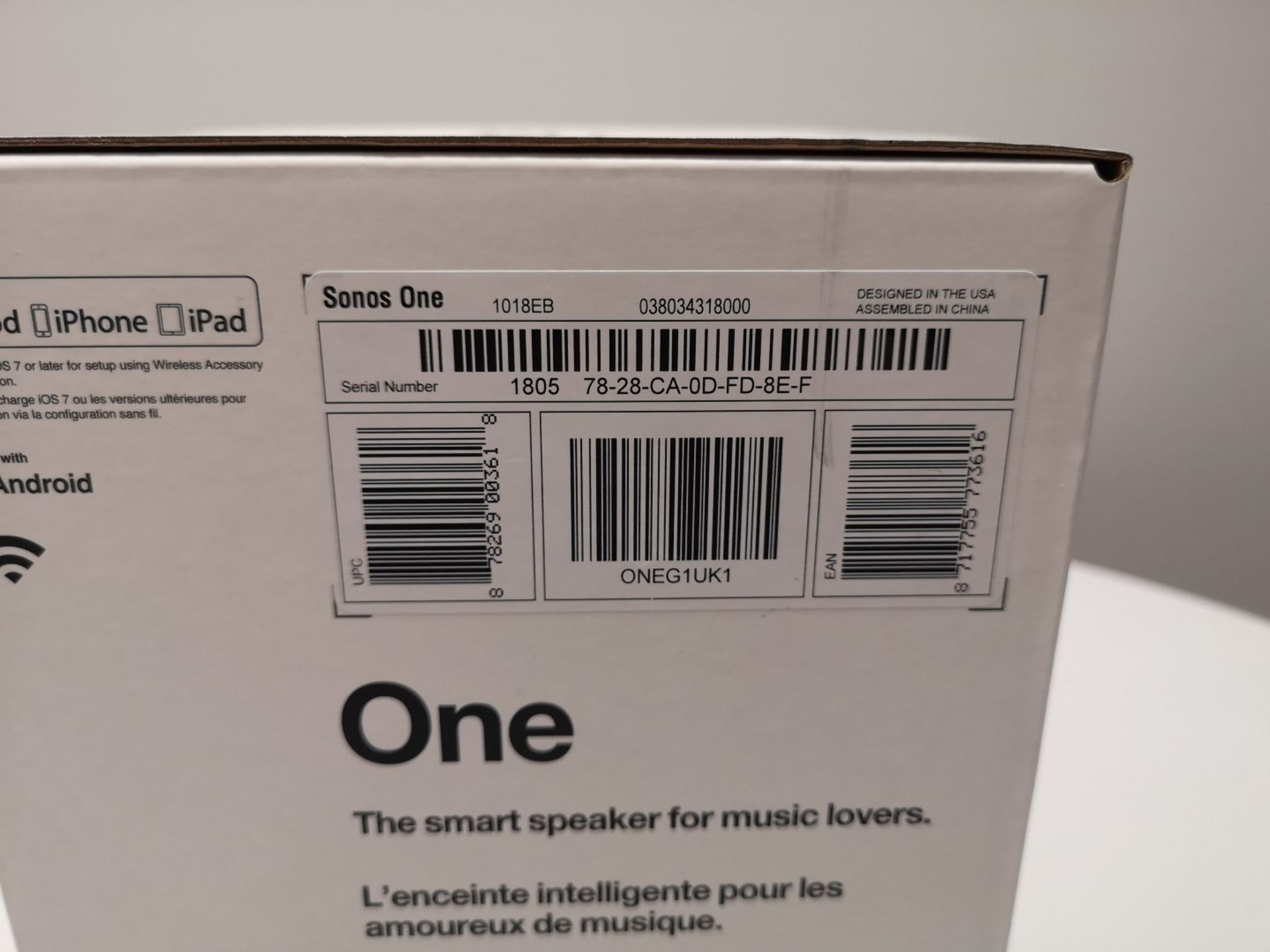 Sonos One Bluetooth Speaker - Image 4 of 4