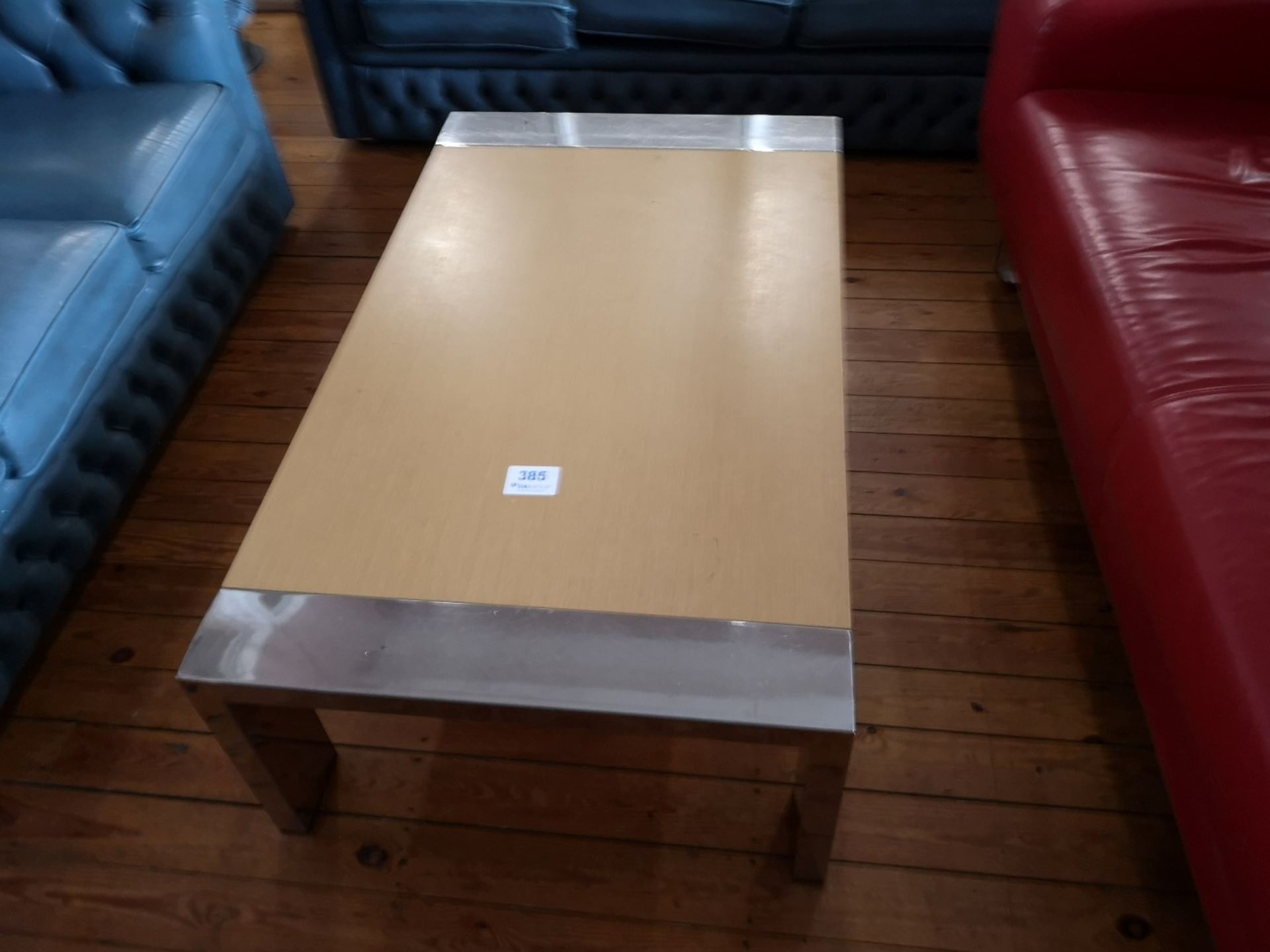 Wooden Coffee table with Metal Legs