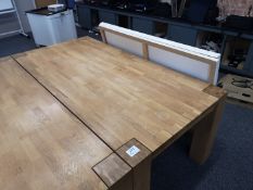 Hardwood Oak Table (approx 2M x 1M)