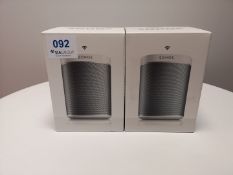 Two Sonos Play:1 Bluetooth Speaker