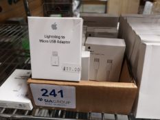Quantity of Apple Charging Accessories for MacBook's & iPhones