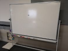 Two Way White Board with Stand (approx 2M x 1.5M)