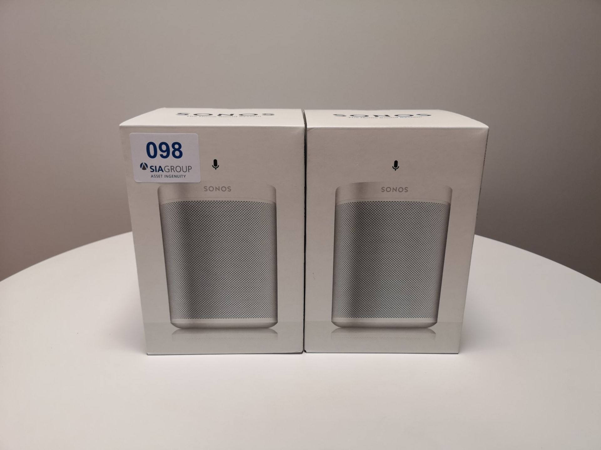 Two Sonos One Bluetooth Speaker