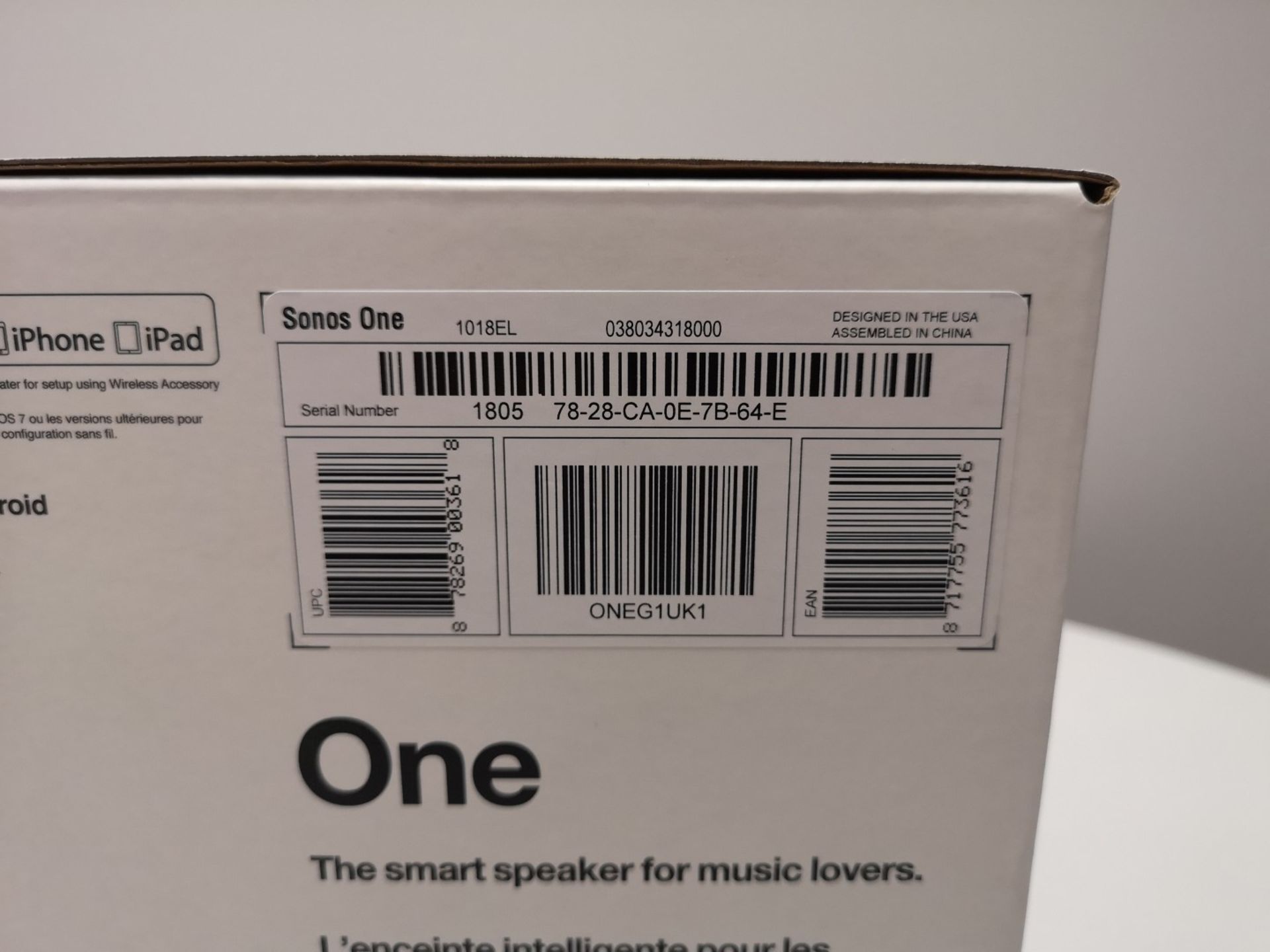 Sonos One Bluetooth Speaker - Image 4 of 4