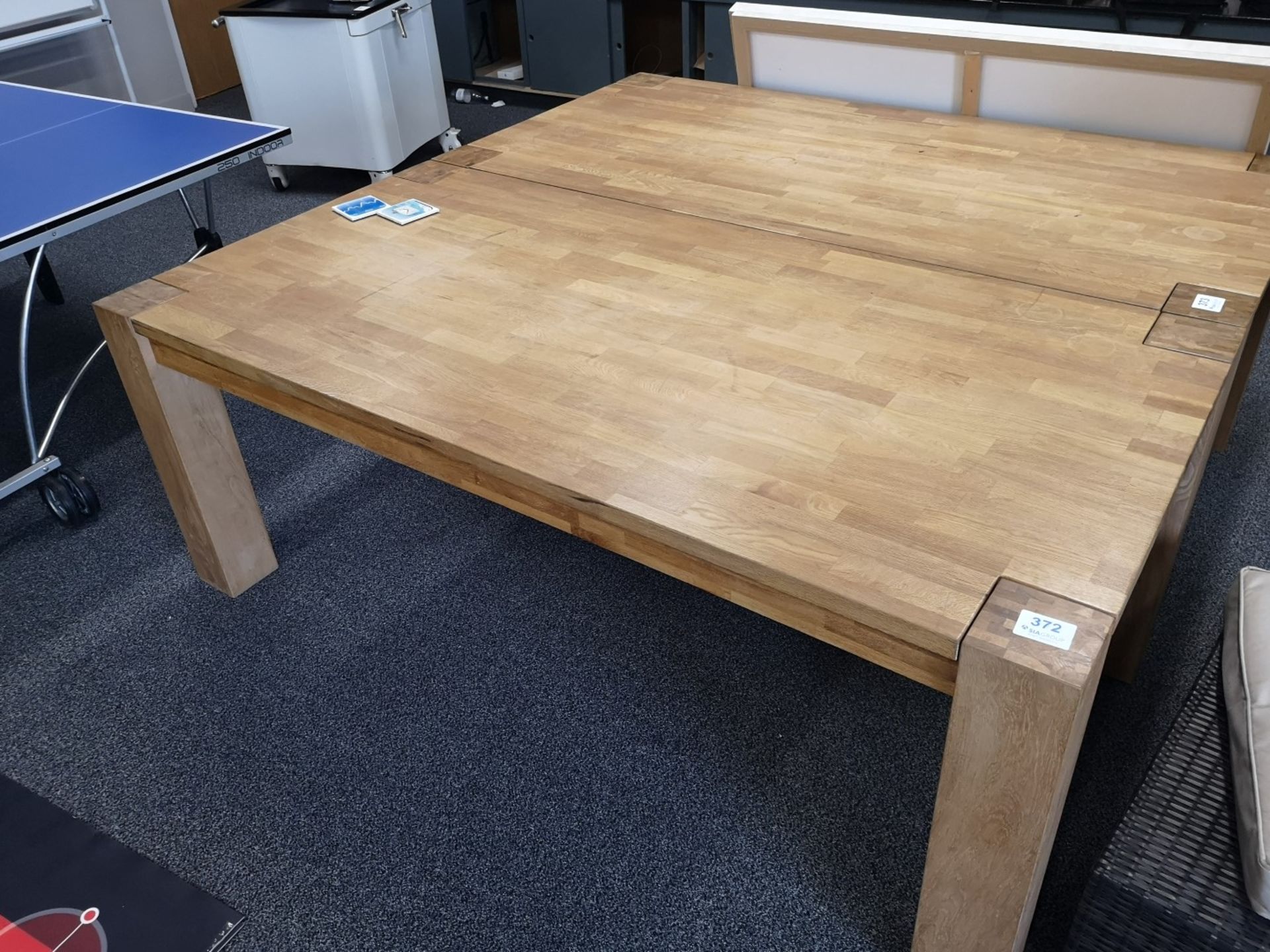Hardwood Oak Table (approx 2M x 1M)