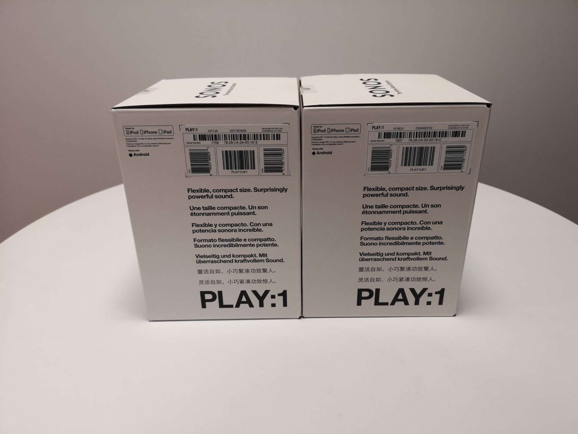 Two Sonos Play:1 Bluetooth Speaker - Image 4 of 6