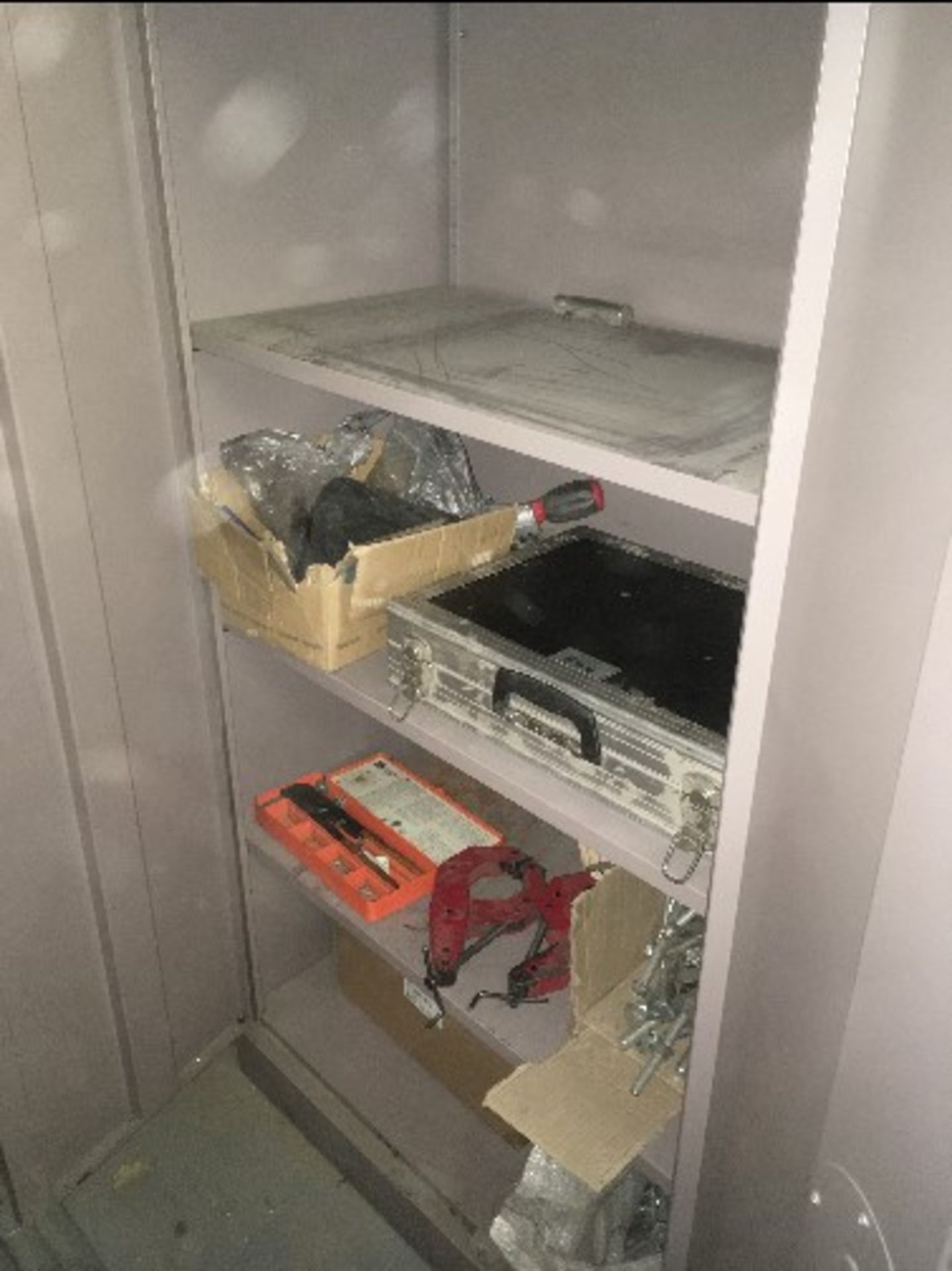 Steel Cabinet & Contents - Image 2 of 5