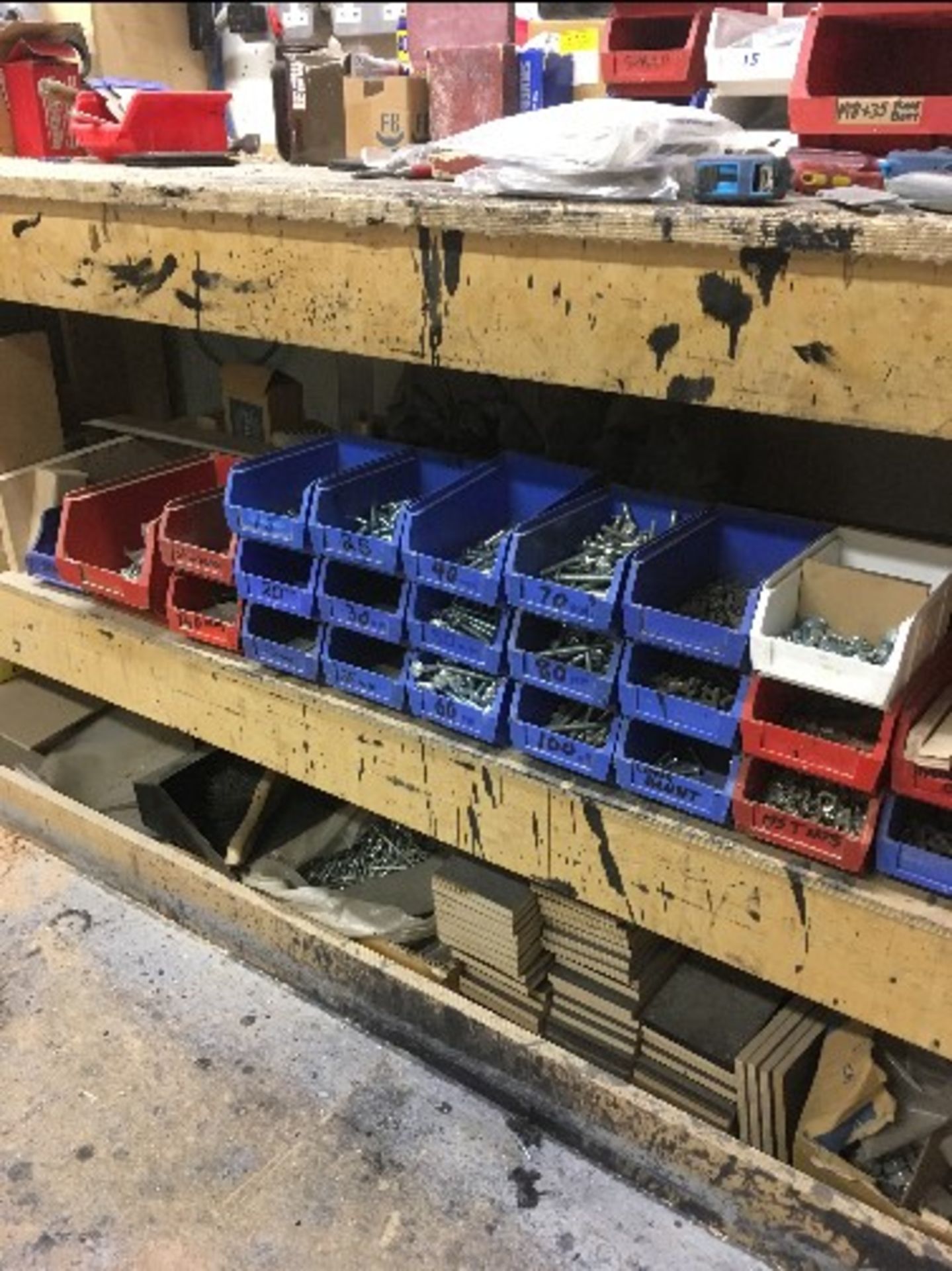 Workbench, Steel Cabinet & Contents - Image 4 of 7