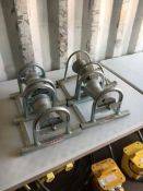 (4) Heavy duty cable rollers