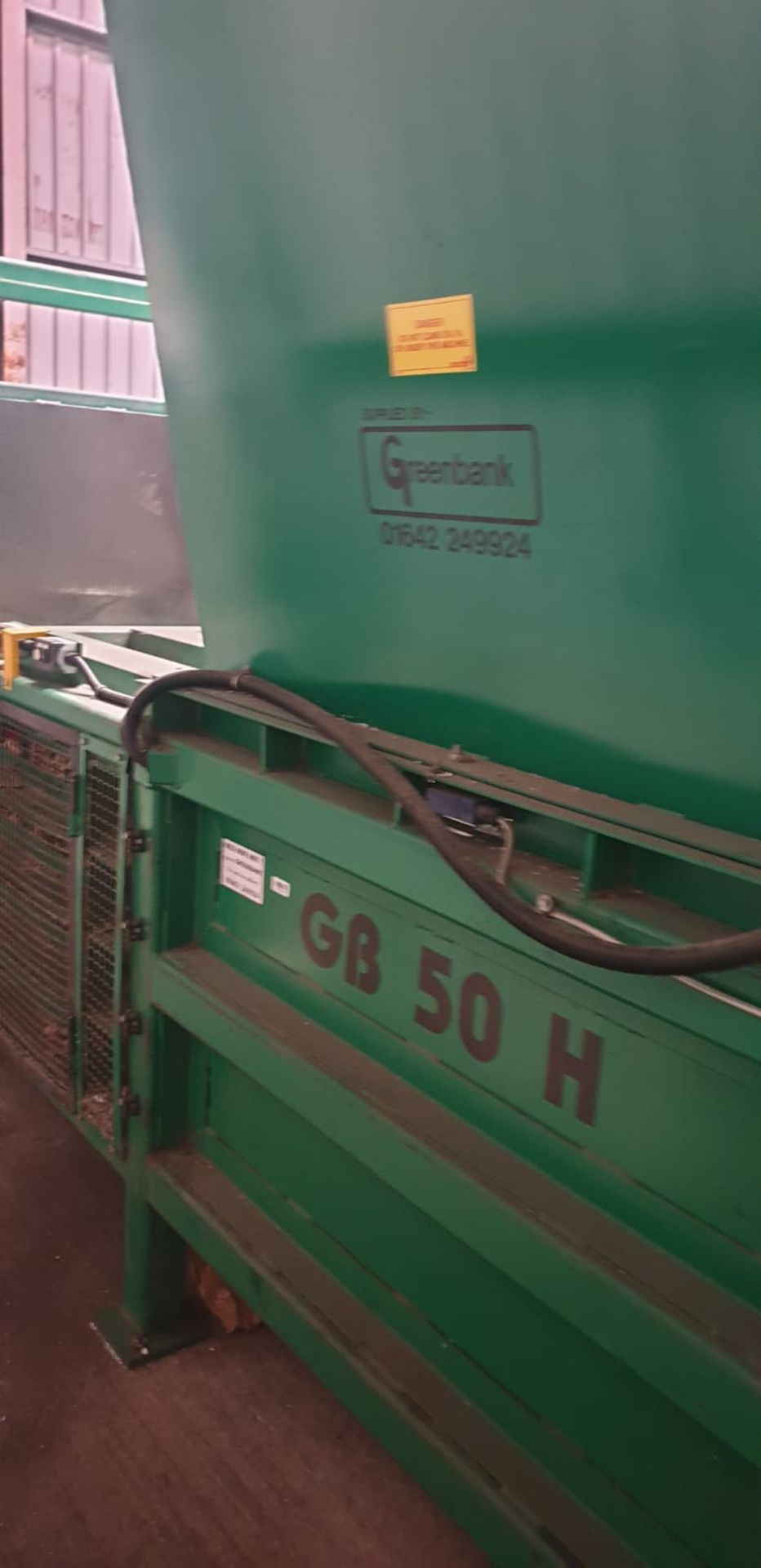 Greenbank GB50H semi-automatic horizontal baler - Image 2 of 2