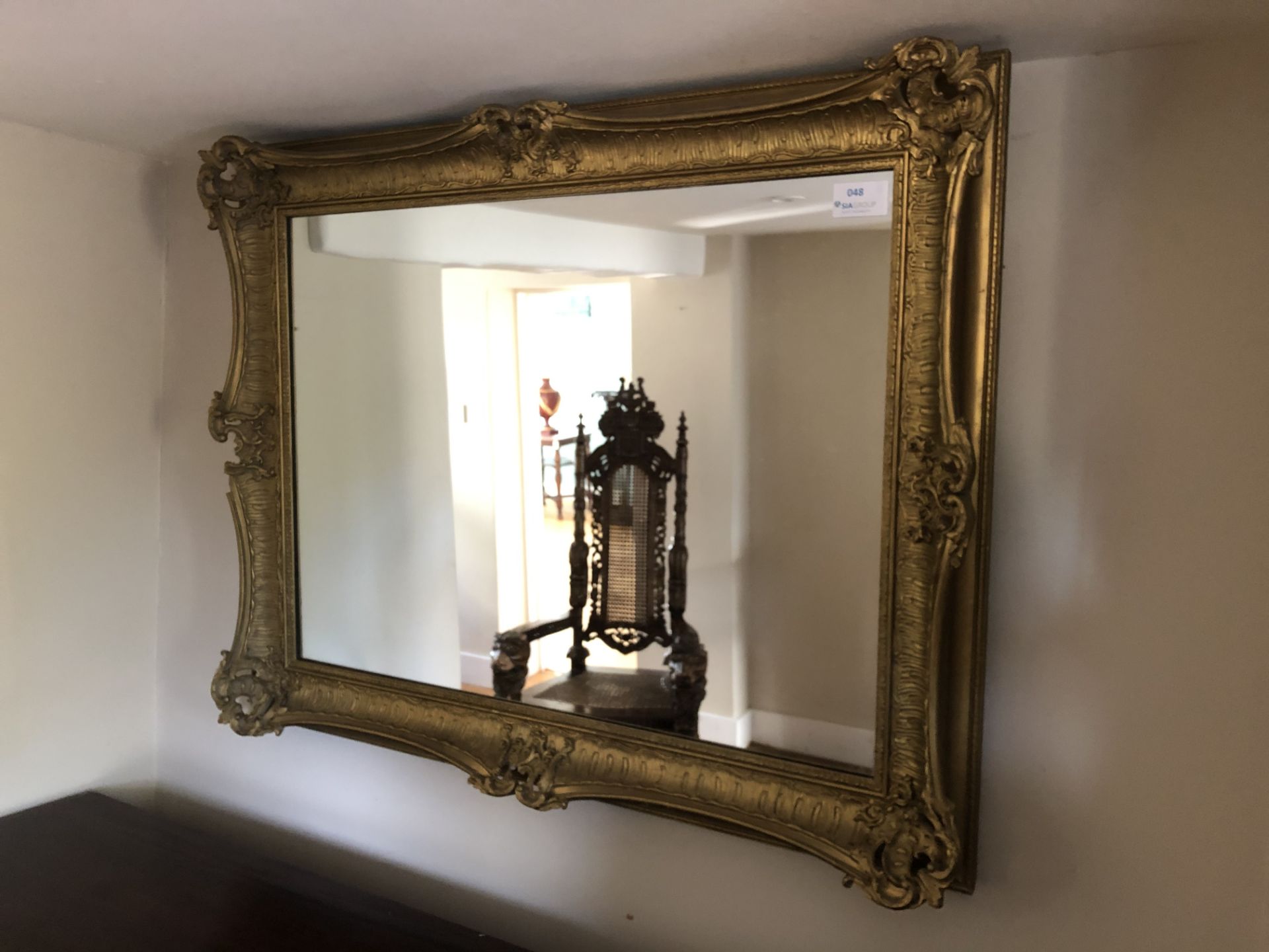 Gold Framed Rectangular Mirror