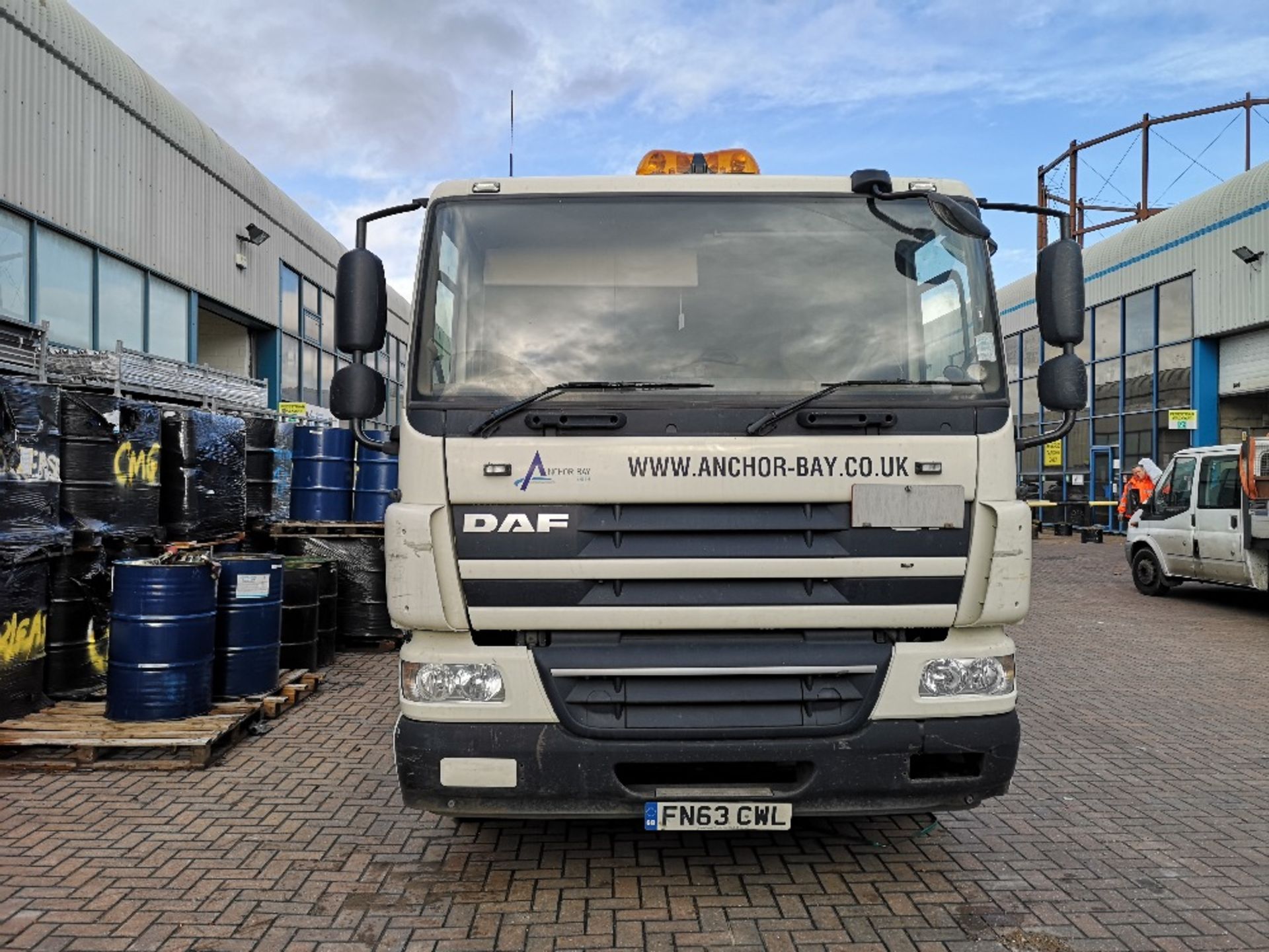 DAF CF 65.220 sleeper cab 18t dropside truck, Registration No. FN63 CWL - Image 2 of 17