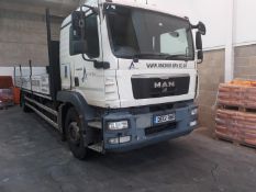 MAN TGM 18.250 sleeper cab 18t dropside truck, Registration No. DE12 RWO