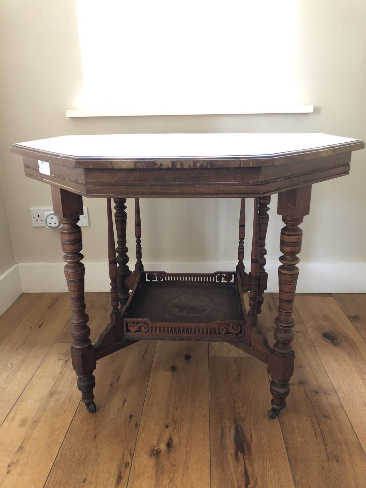 Octaginal Wooden Occasional Table