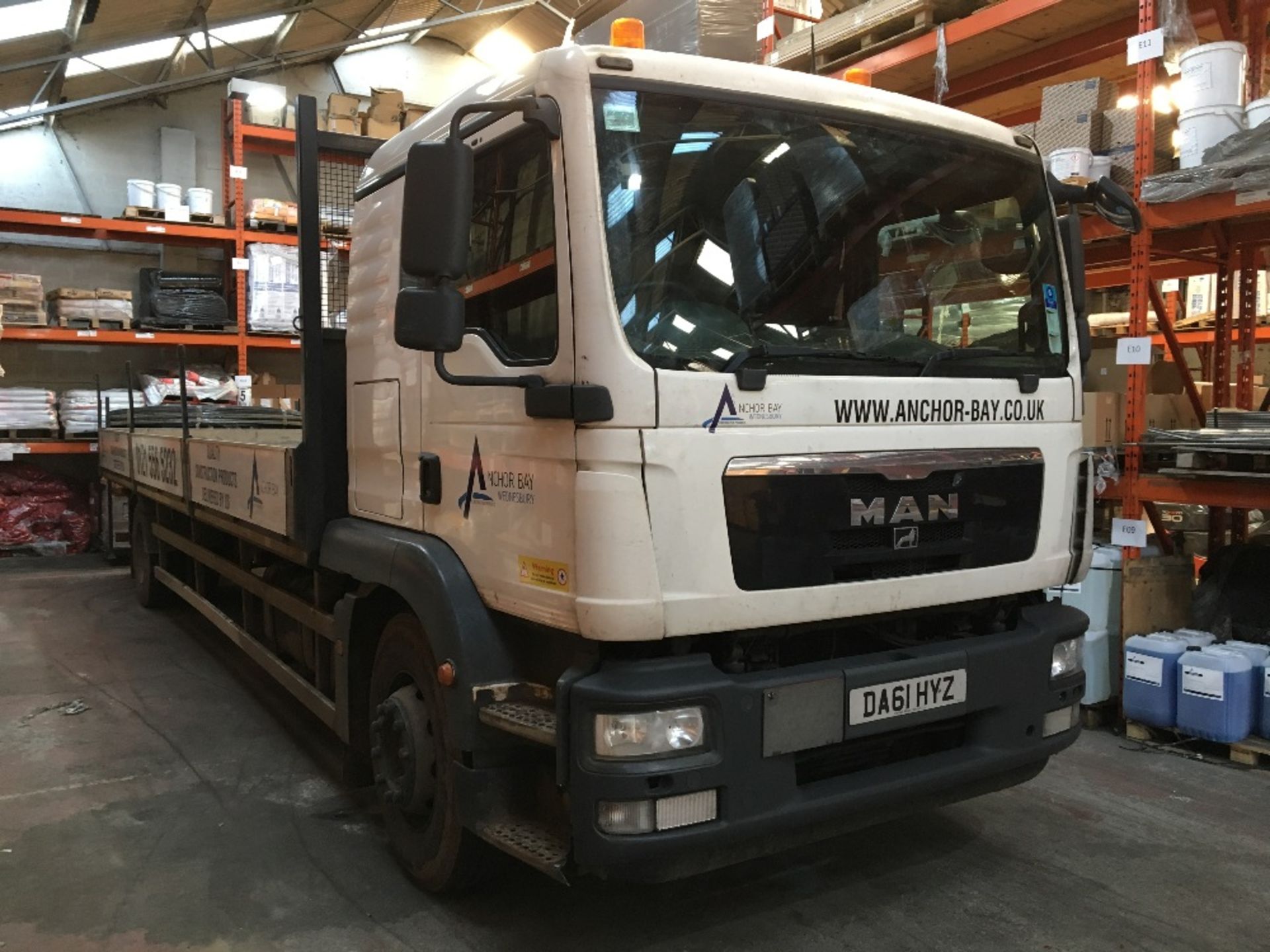 MAN TGM 18.250 sleeper cab 18t dropside truck, Registration No. DA61 HYZ