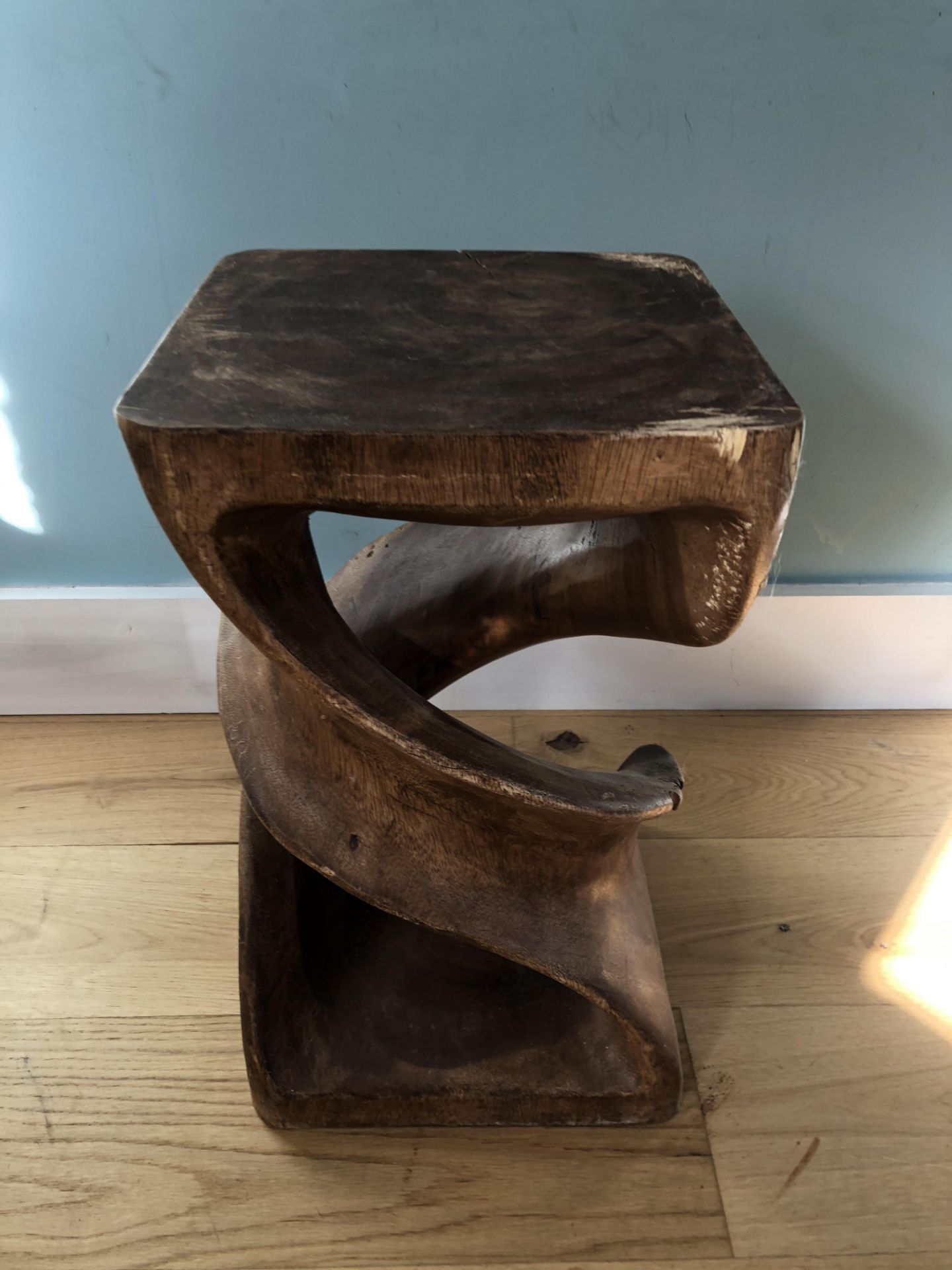 Walnut Stool - Image 2 of 3