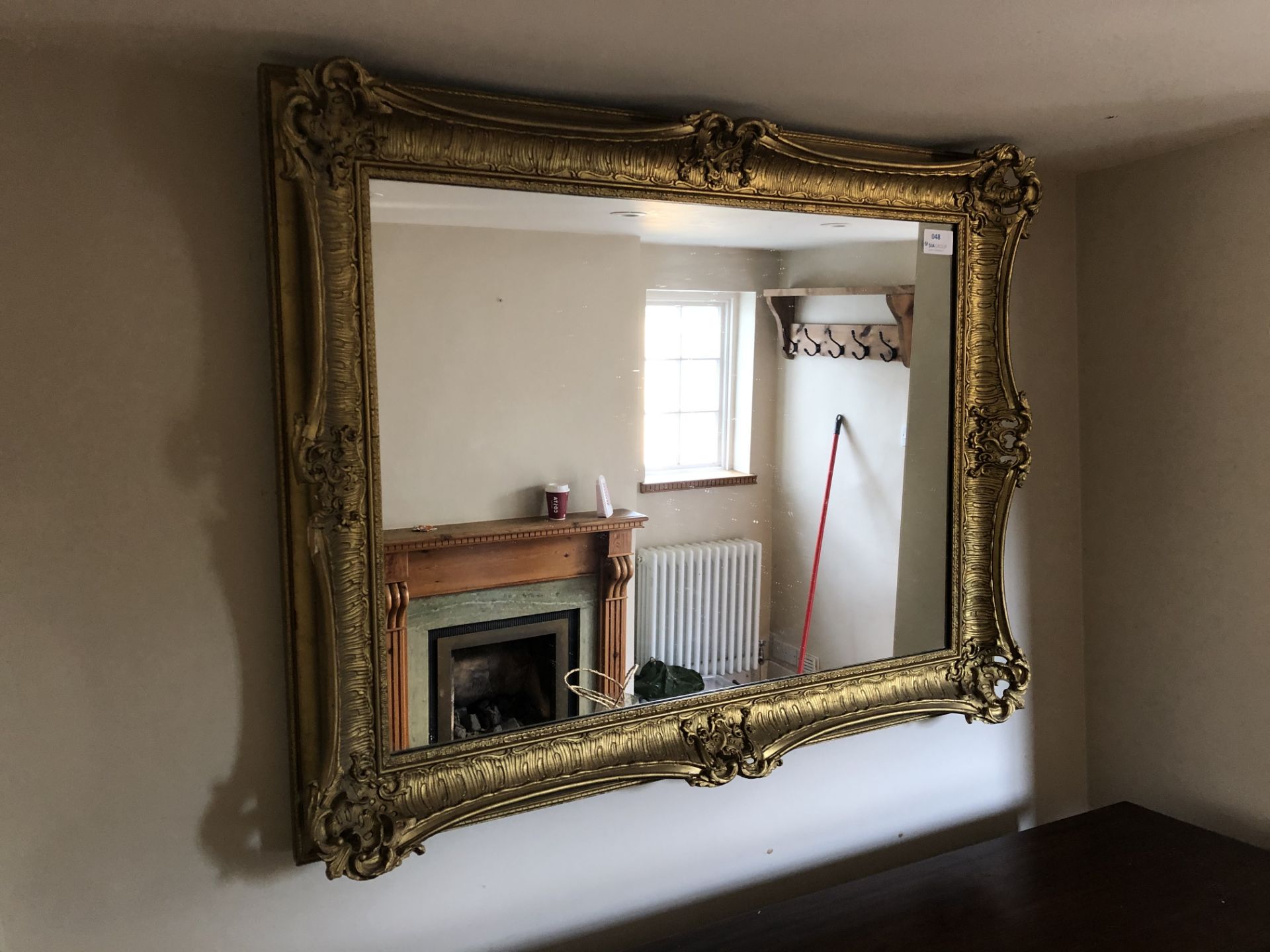 Gold Framed Rectangular Mirror - Image 2 of 2