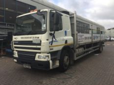 DAF CF 65.220 sleeper cab 18t dropside truck, Registration No. FN63 CWL