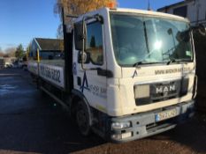 MAN TGL 7.150 day cab 7.5t dropside truck, Registration No. DA12 LHZ