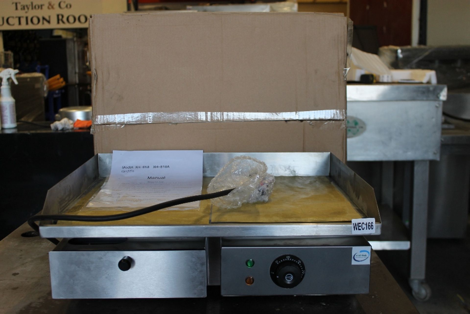 Chef Hub New & Boxed Single Griddle / Hot Plate -Model XH-818  - 1ph - Image 2 of 3