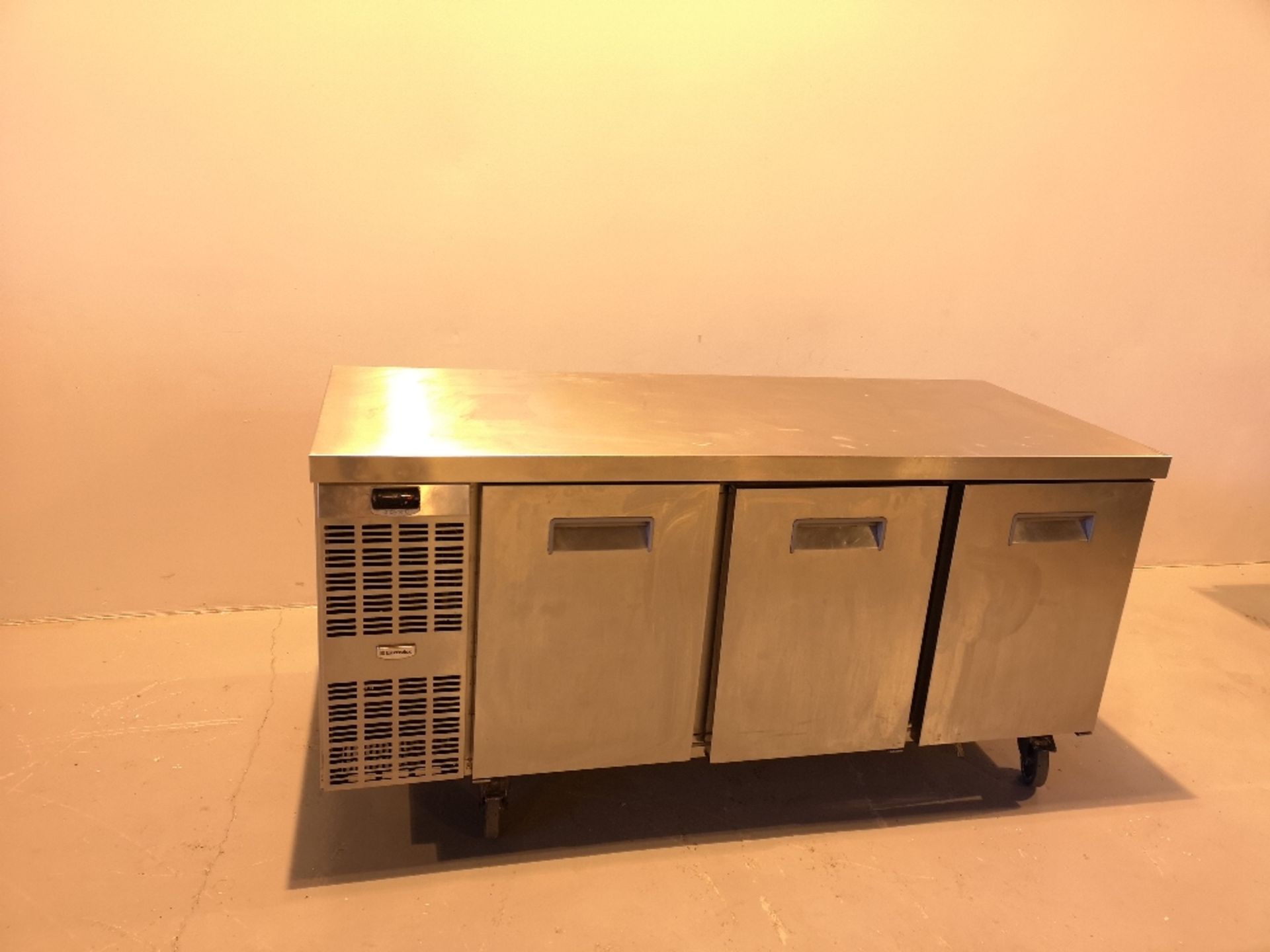 Stainless Steel 3 Door prep Fridge 230v