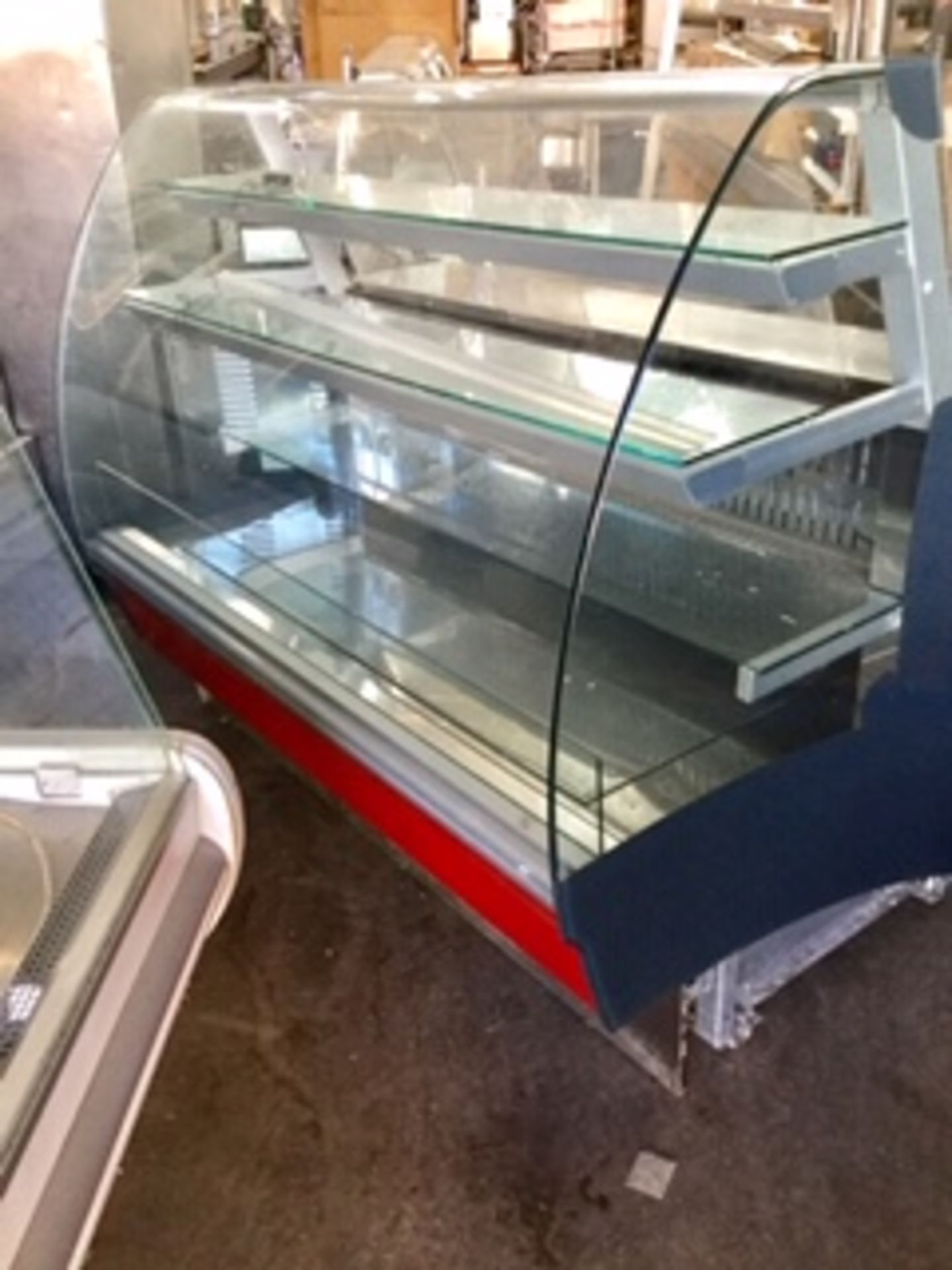 Refrigerated Patisserie Display Case – Three shelves pus the base   Pull Out Rear Drawer for loading