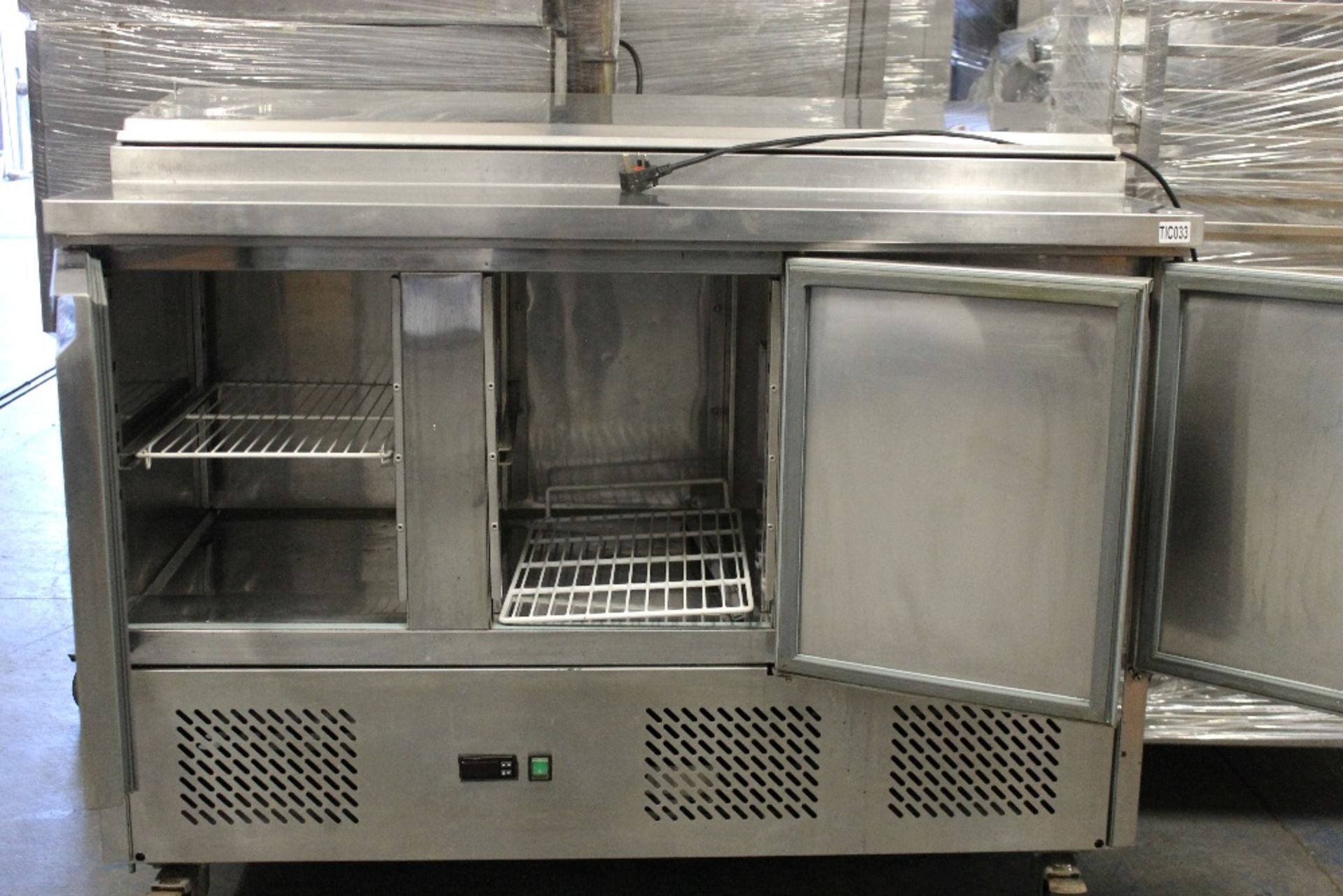 Caterbake PC300 Refrigerated 3 Door Stainless Steel Saladett / Bench Fridge - Image 2 of 5