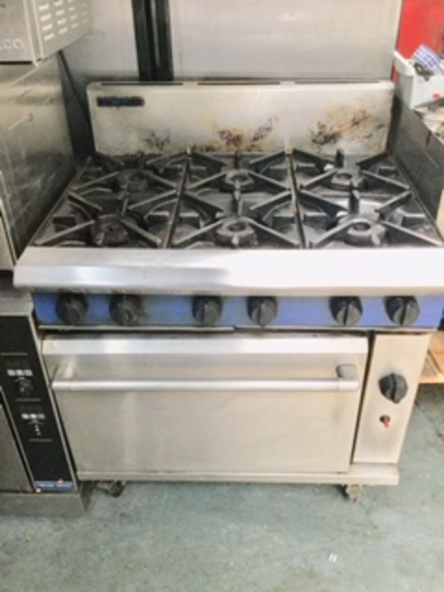 Blue Seal Six Burner Gas Cooker + Oven – NO VAT