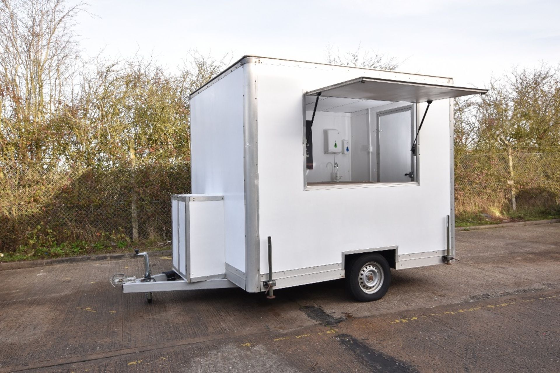 Catering Trailer 9” x 7” – White - completely refurbished - NO VAT Fitted out for Jacket Potatoes - Image 2 of 12