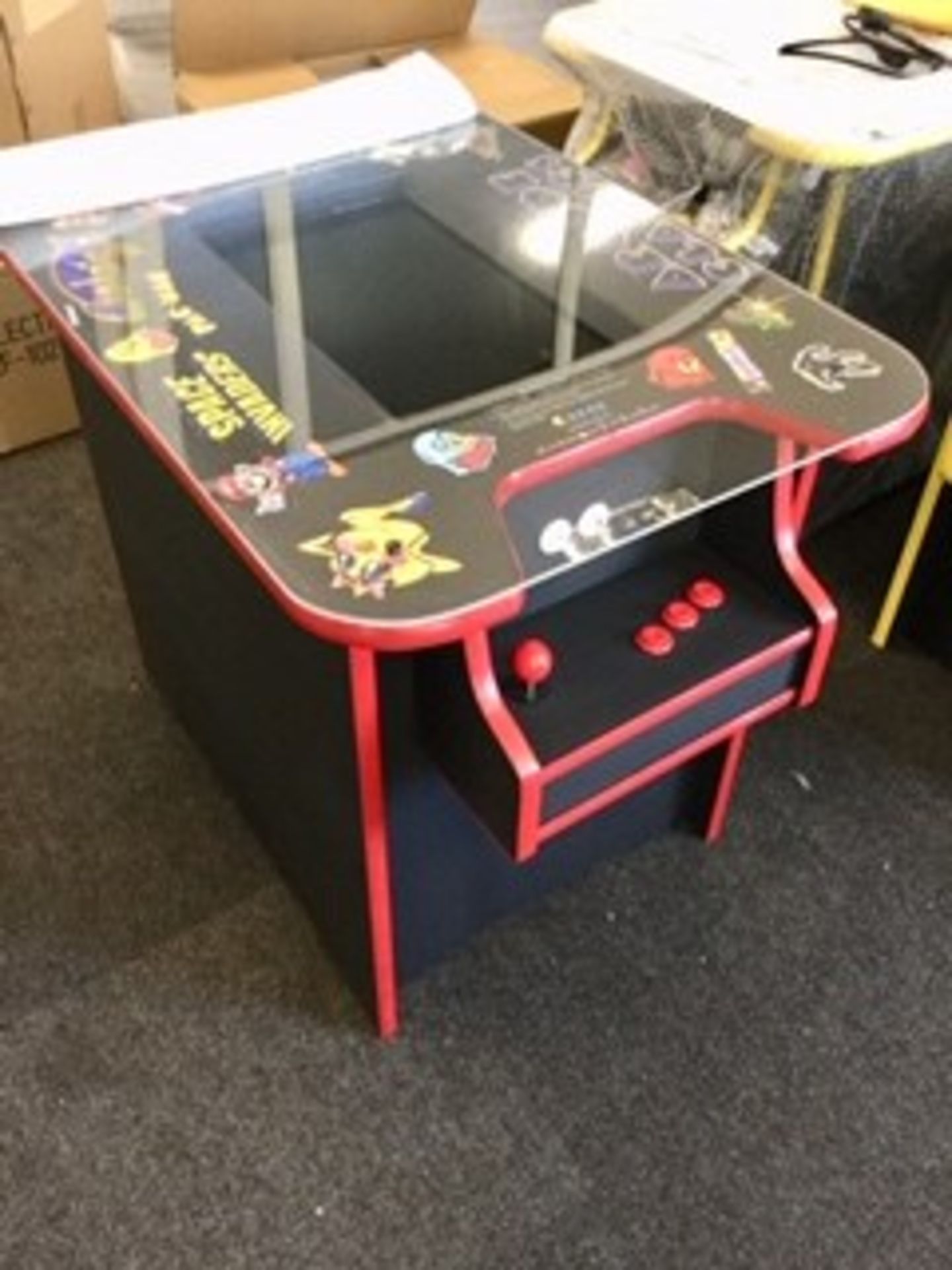 Brand New Space Invaders Machine / Cocktail Cabinet with 60 Classic Games Installed – Pac-Man , - Image 2 of 2