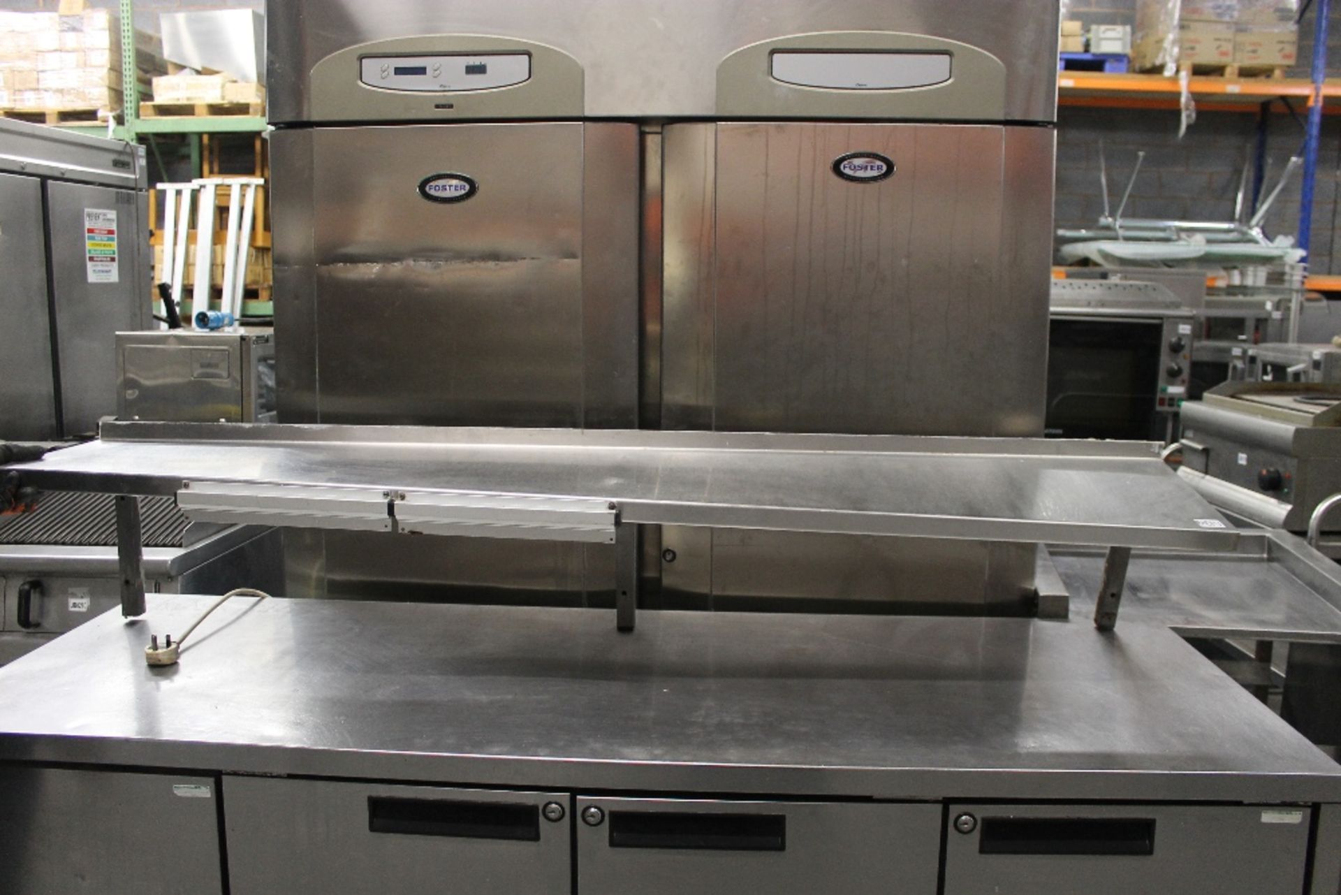 Stainless Steel Kitchen Shelf with 2 Ticket Grabs – NO VAT - Image 2 of 2