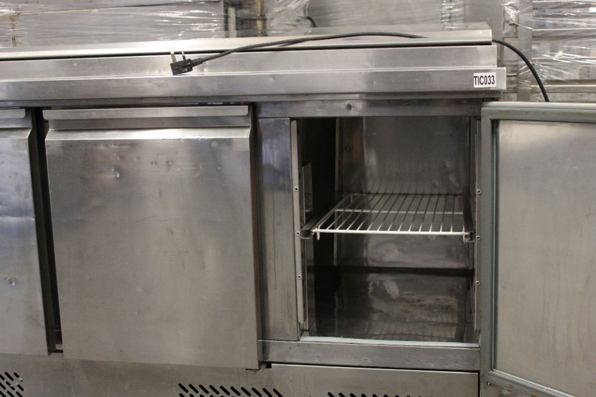 Caterbake PC300 Refrigerated 3 Door Stainless Steel Saladette / Bench Fridge - Image 3 of 5