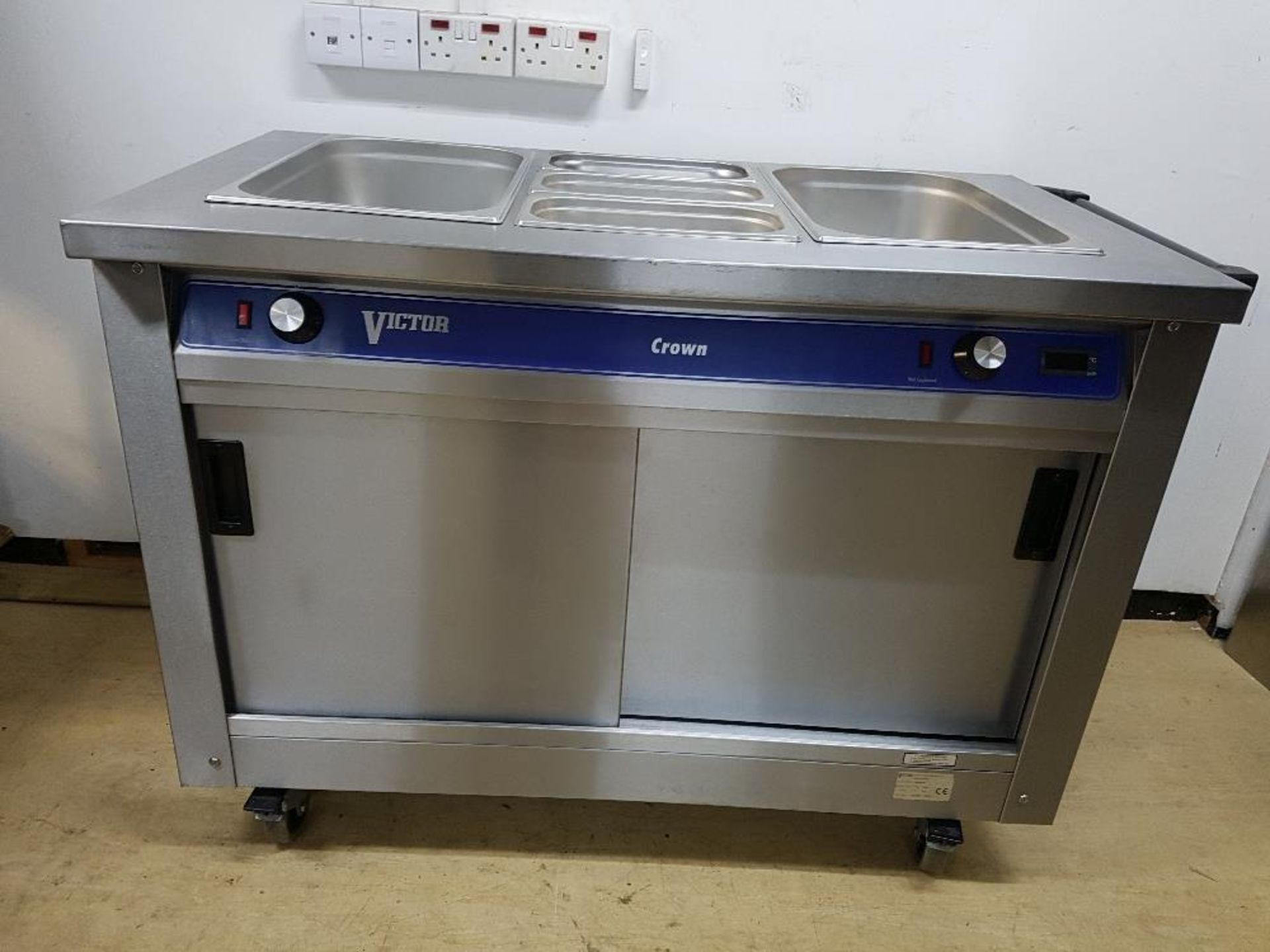 Victor Hot Cupboard with Dry Well Bain Marie above – W1200mmxH900mmxD690mm – Two Separate