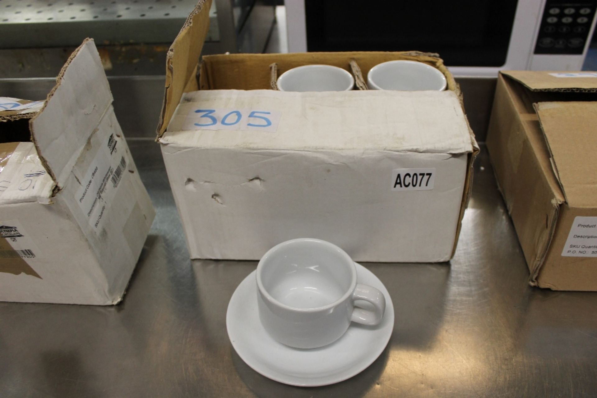 Box x 12 Athena Tea Cups + Box x 6 Saucers - Bild 2 aus 3